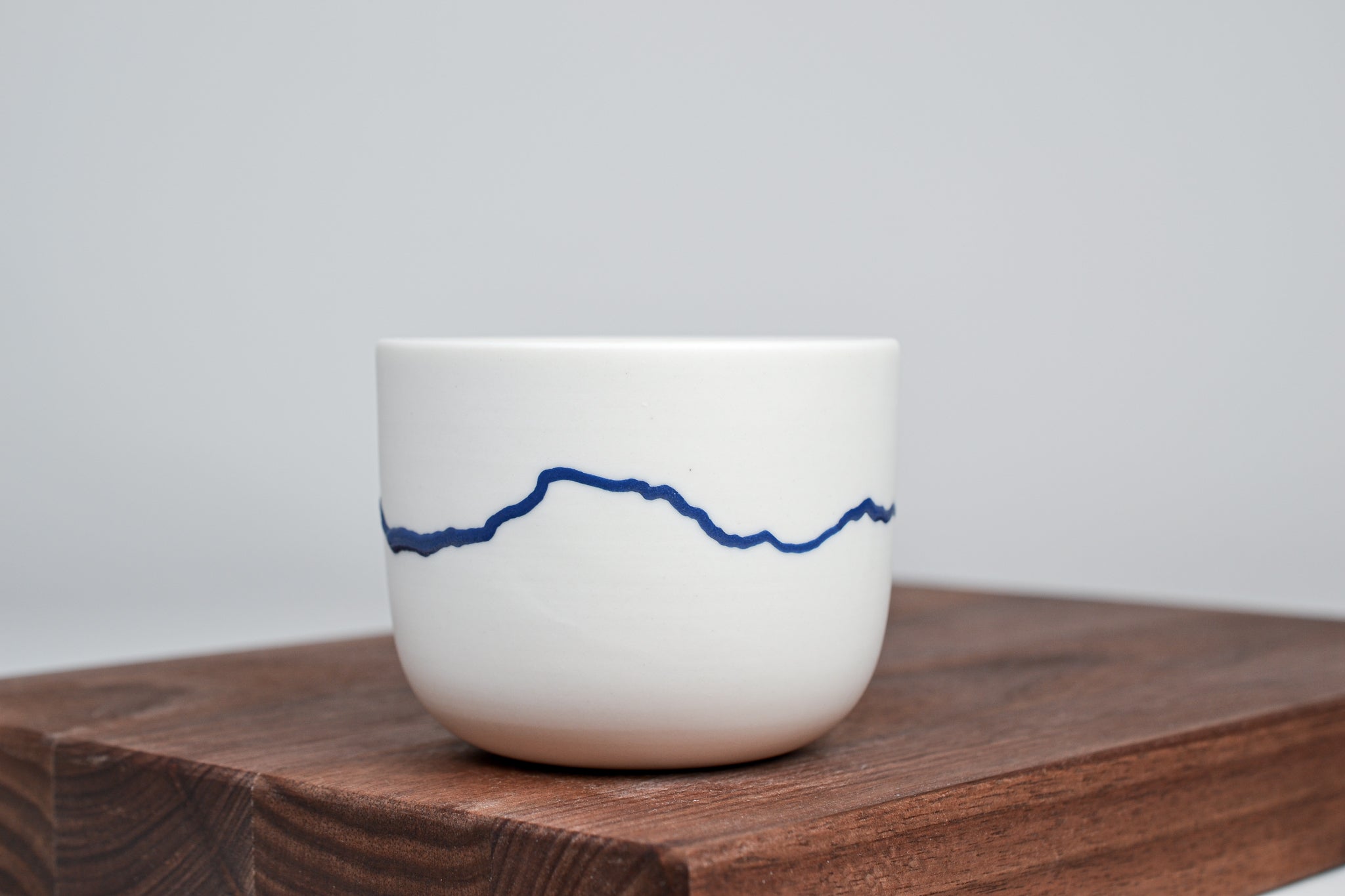 Horizont - Simple cup for coffee - 200 ml - cobalt blue