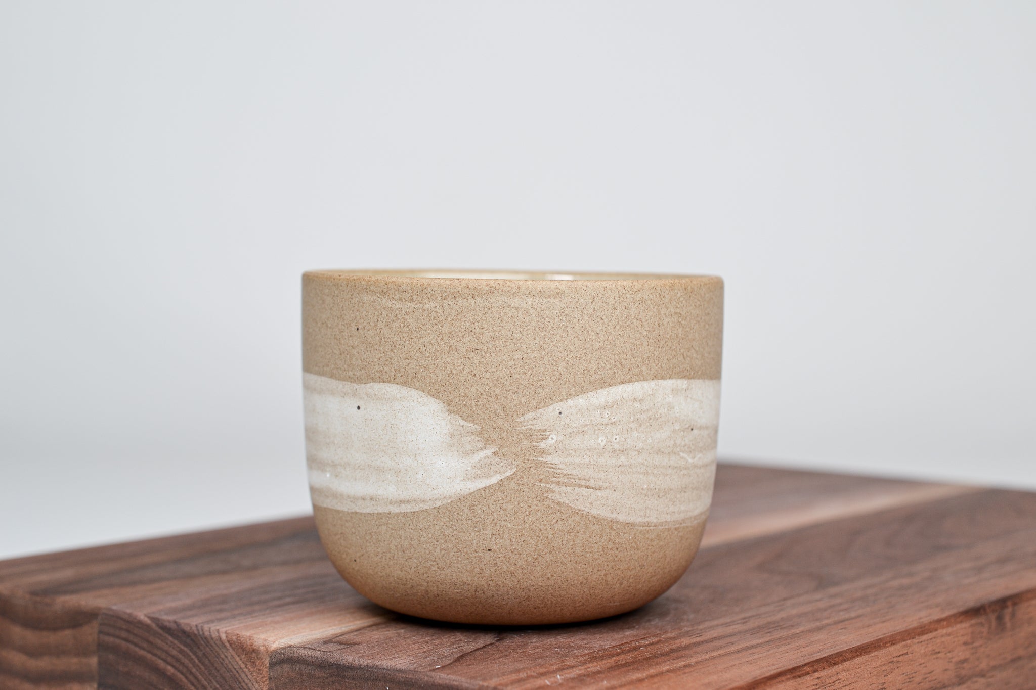 Skořicový hrnek - bílá linka - 250 ml