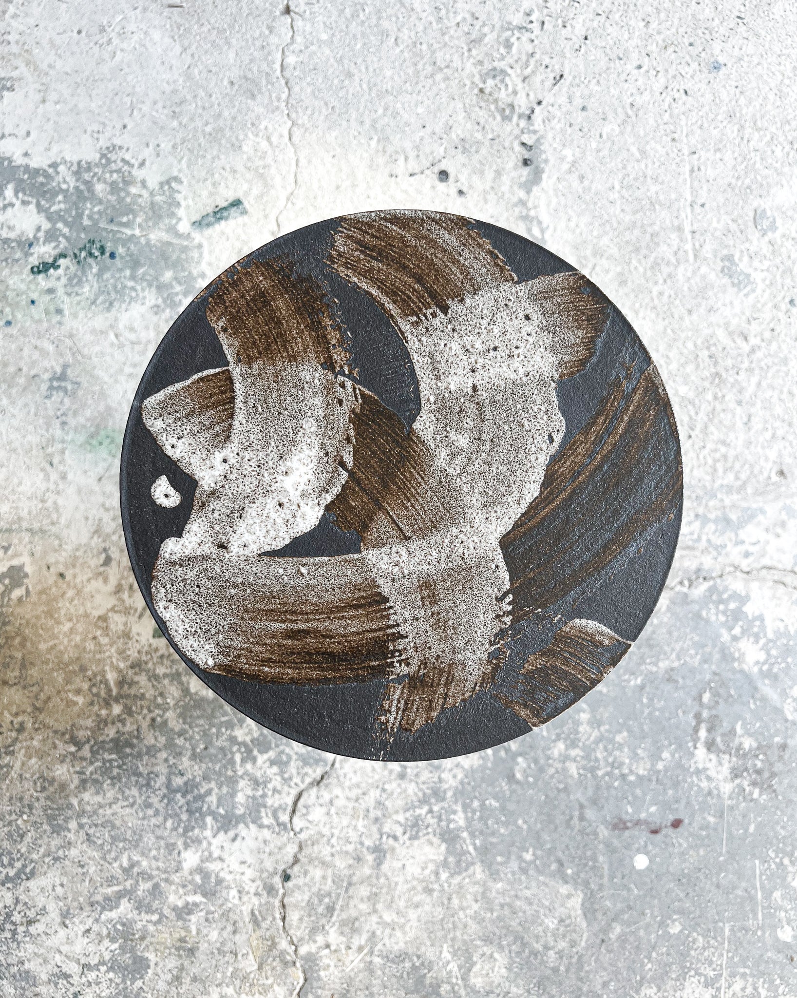 Servírovací plochý talíř s malbou