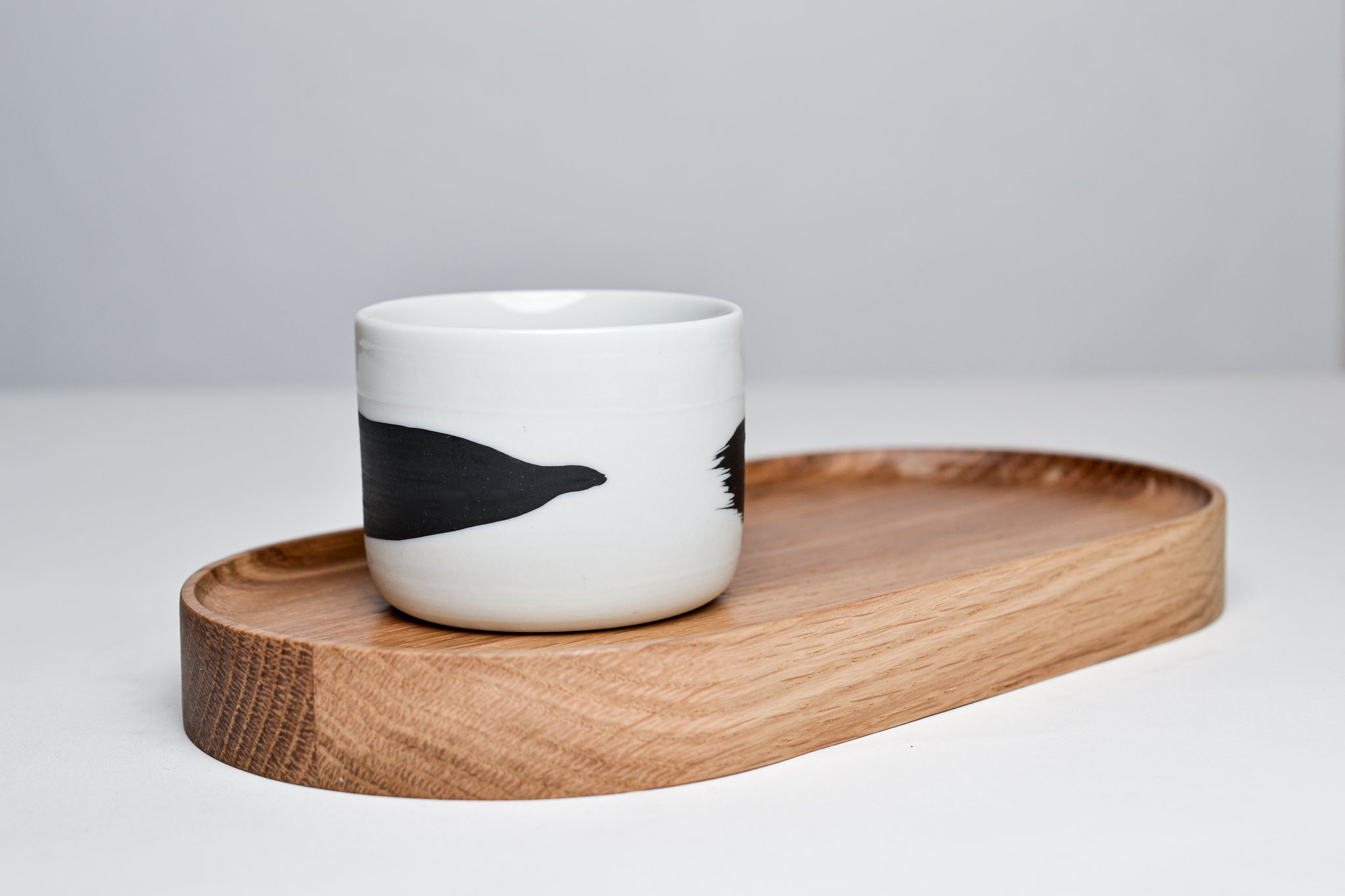 Dřevěný tácek pro espresso šálky