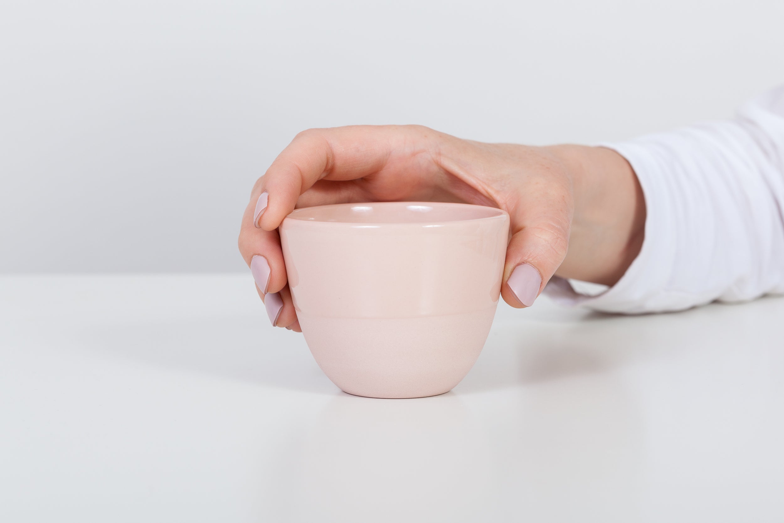 Simple pink jug with cup