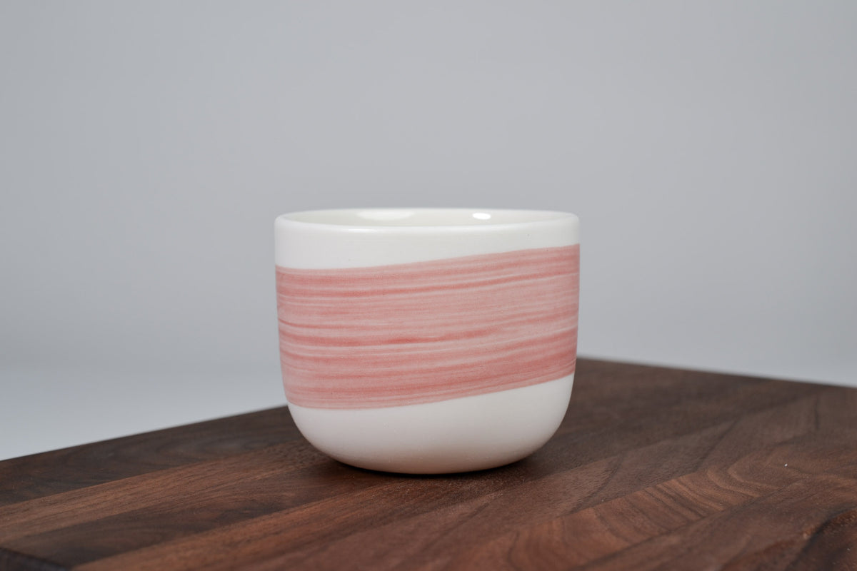 Pink line - coffee mug - 200 ml