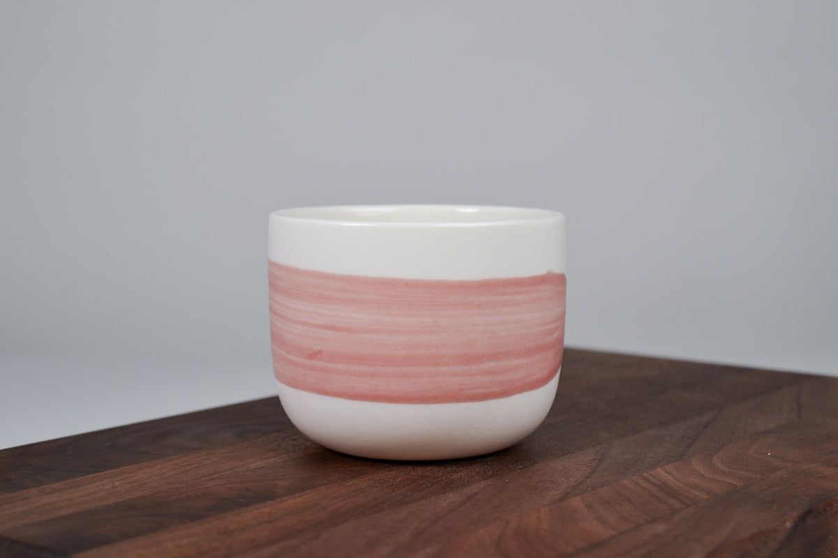 Pink line - coffee mug - 200 ml