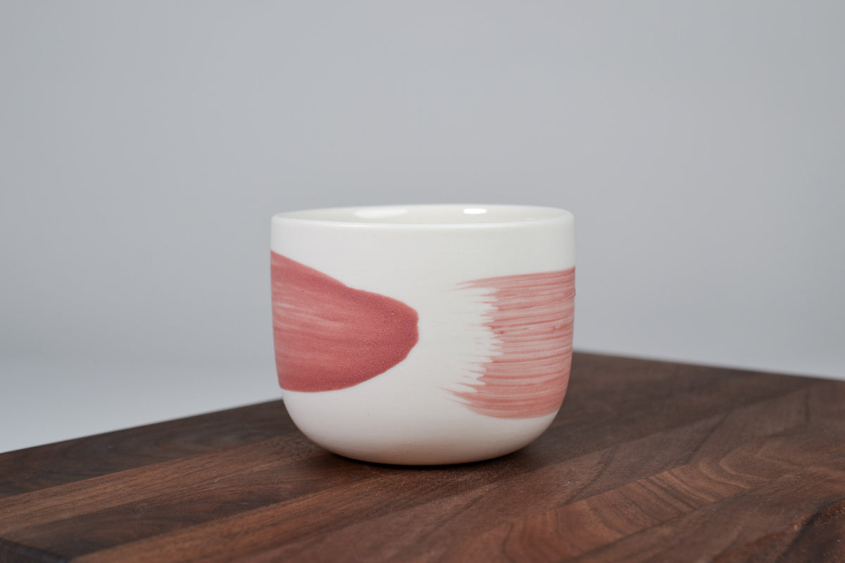 Pink line - coffee mug - 200 ml