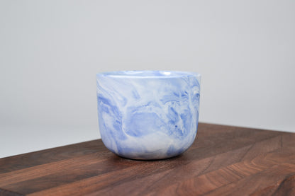Kávový hrnek z porcelánu - Flow - modrý - 200 ml