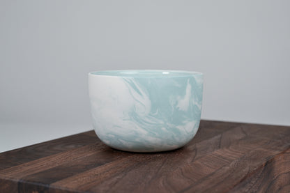 Kávový hrnek z porcelánu - Flow - 280 ml - tyrkysový porcelán