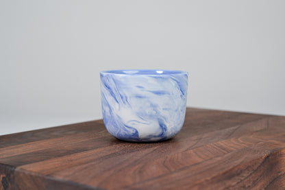 Kávový hrnek z porcelánu - Flow - 100 ml - modrý porcelán