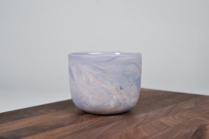 Kávový hrnek z porcelánu - Flow - červánkový - 200 ml
