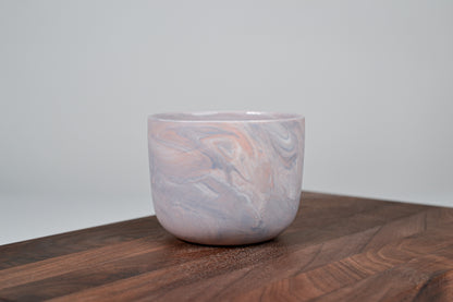 Kávový hrnek z porcelánu - Flow - červánkový - 200 ml