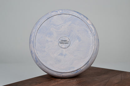 Podšálek z porcelánu - Flow - červánkový