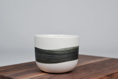 Černá linka - Jednoduchý kávový hrnek - 200 ml