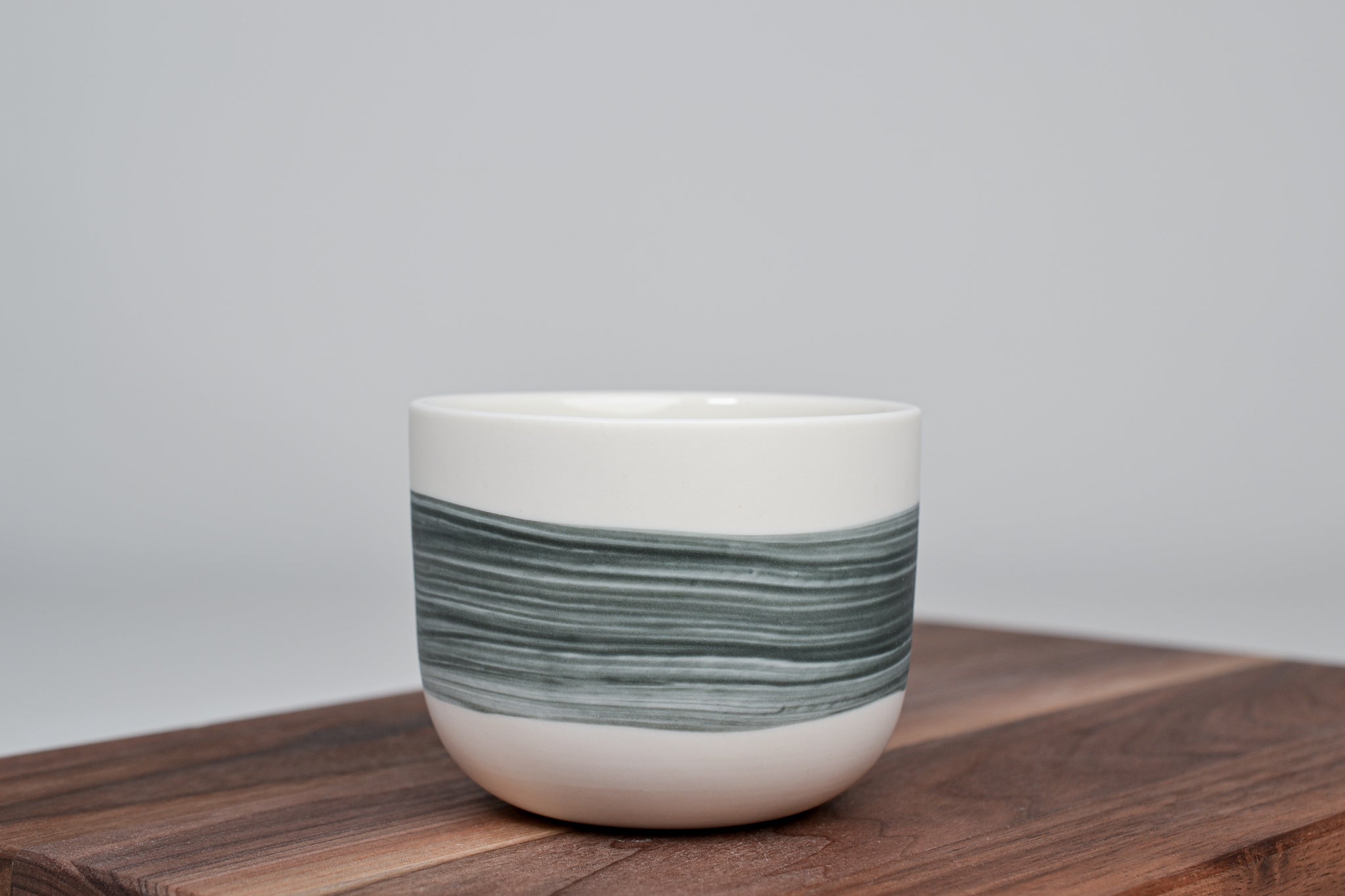 Černá linka - Jednoduchý kávový hrnek - 200 ml