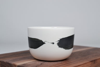 Černá linka - Jednoduchý kávový hrnek - 280 ml