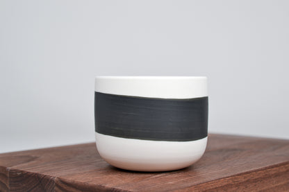 Black line - Simple cup for coffee - 200 ml