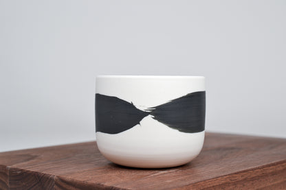 Black line - Simple cup for coffee - 200 ml