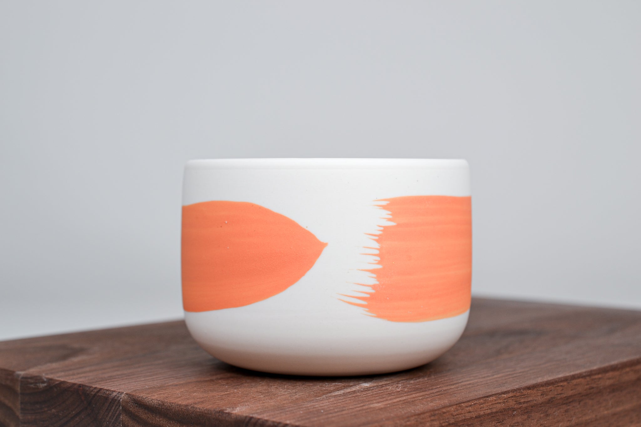 Rich orange line - Simple cup for coffee