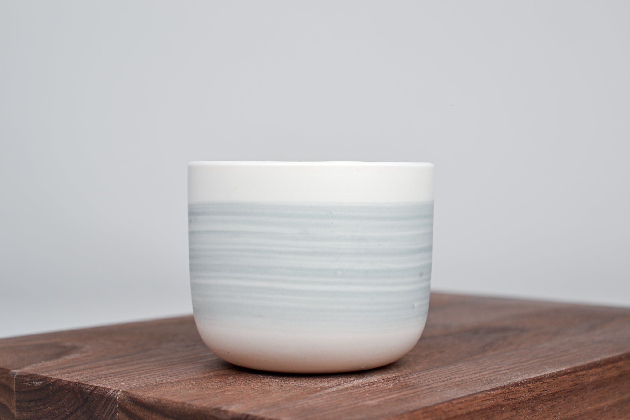 Gray line - Simple cup for coffee - 200 ml