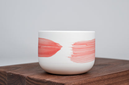 Cherry pink line - Simple cup for coffee - 300 ml