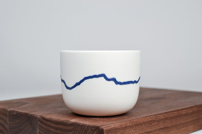 Horizont - Simple cup for coffee - 200 ml - cobalt blue