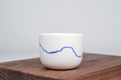 Horizont - Simple cup for coffee - blue