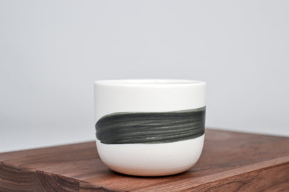 Černá linka - Minimalistický kávový hrnek - 200 ml