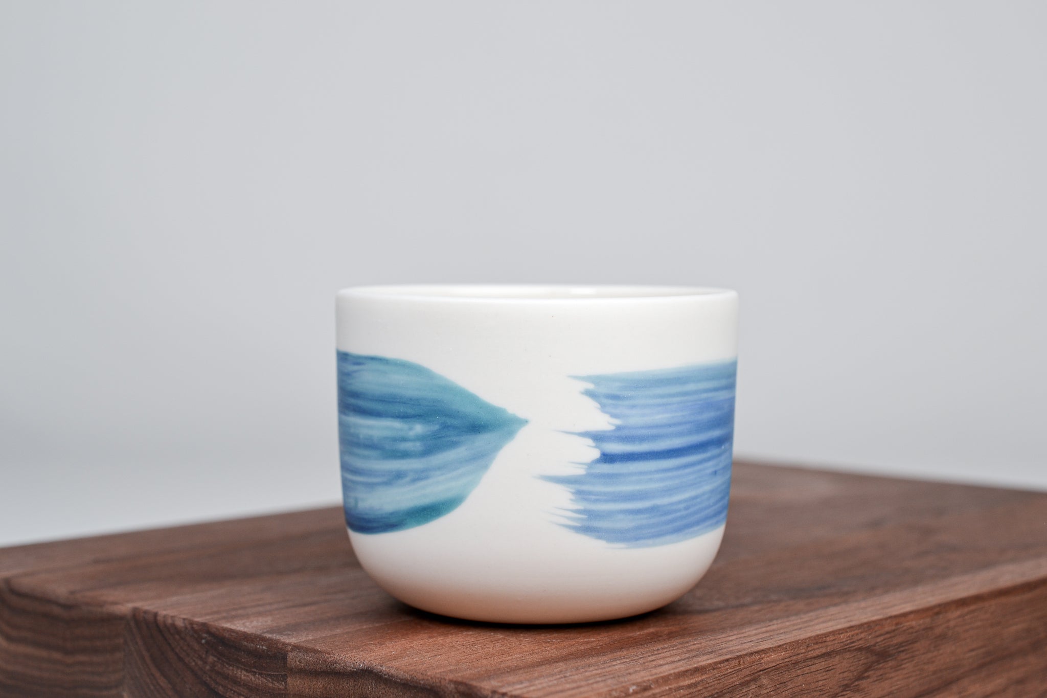 Modrozelená linka - kávový hrnek - 200 ml