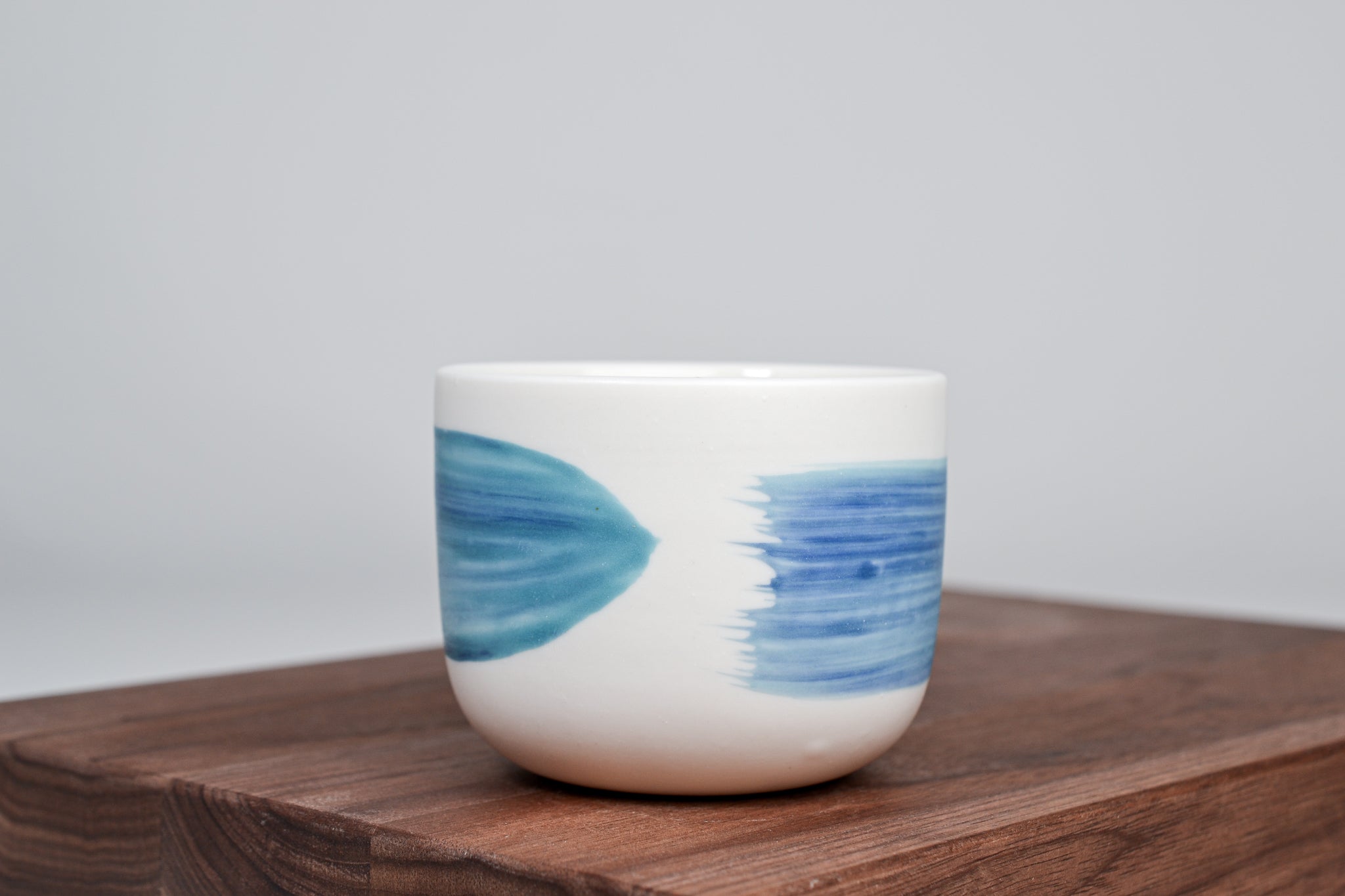 Modrozelená linka - kávový hrnek - 200 ml