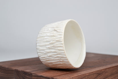 Strukturovaný kávový hrnek, kůra - 200 ml