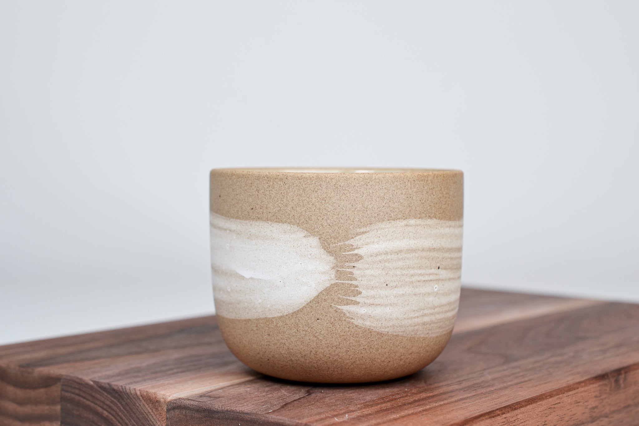 Skořicový hrnek - bílá linka - 250 ml