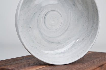 Šedý porcelán - Jednoduchá snídaňová miska - 850ml