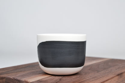 Černá linka - Jednoduchý kávový hrnek - 200 ml