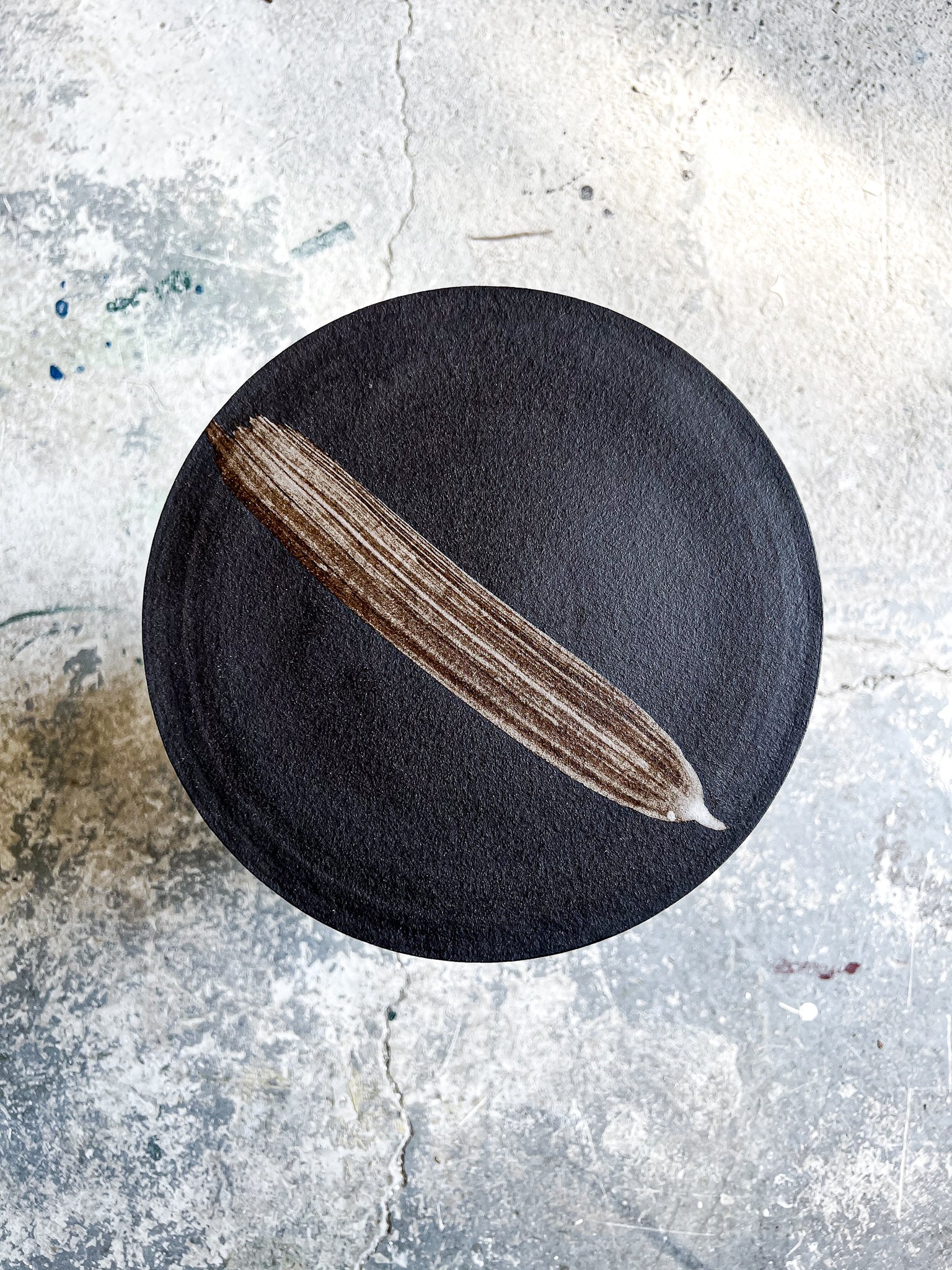 Servírovací plochý talíř s malbou