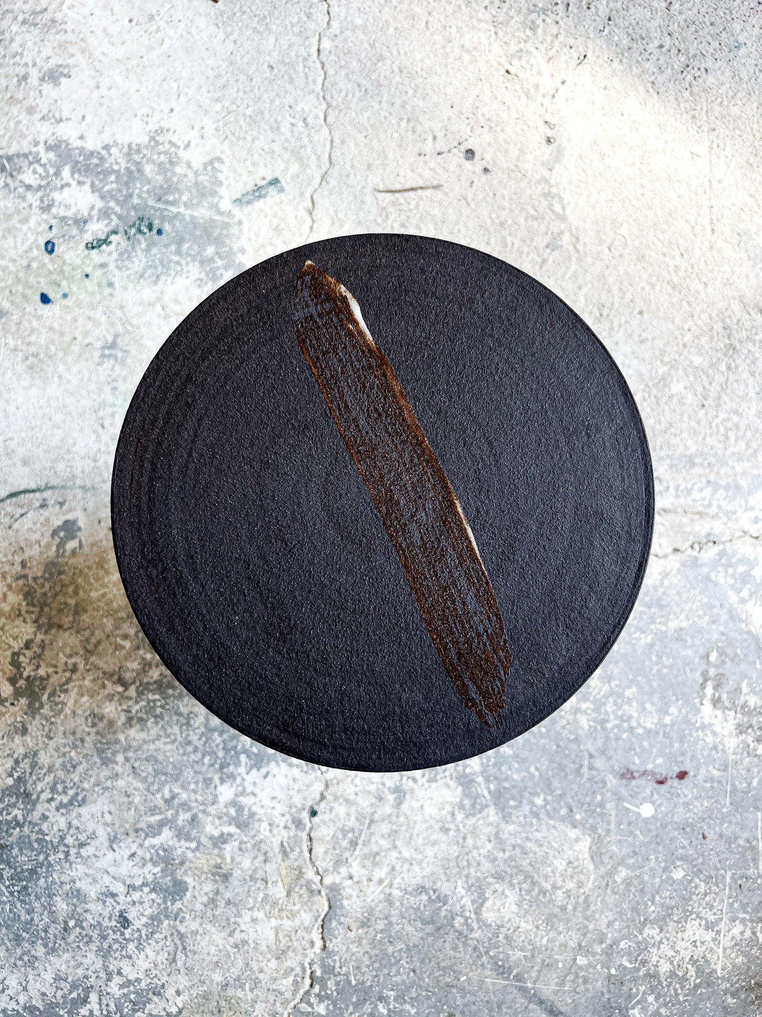 Servírovací plochý talíř s malbou