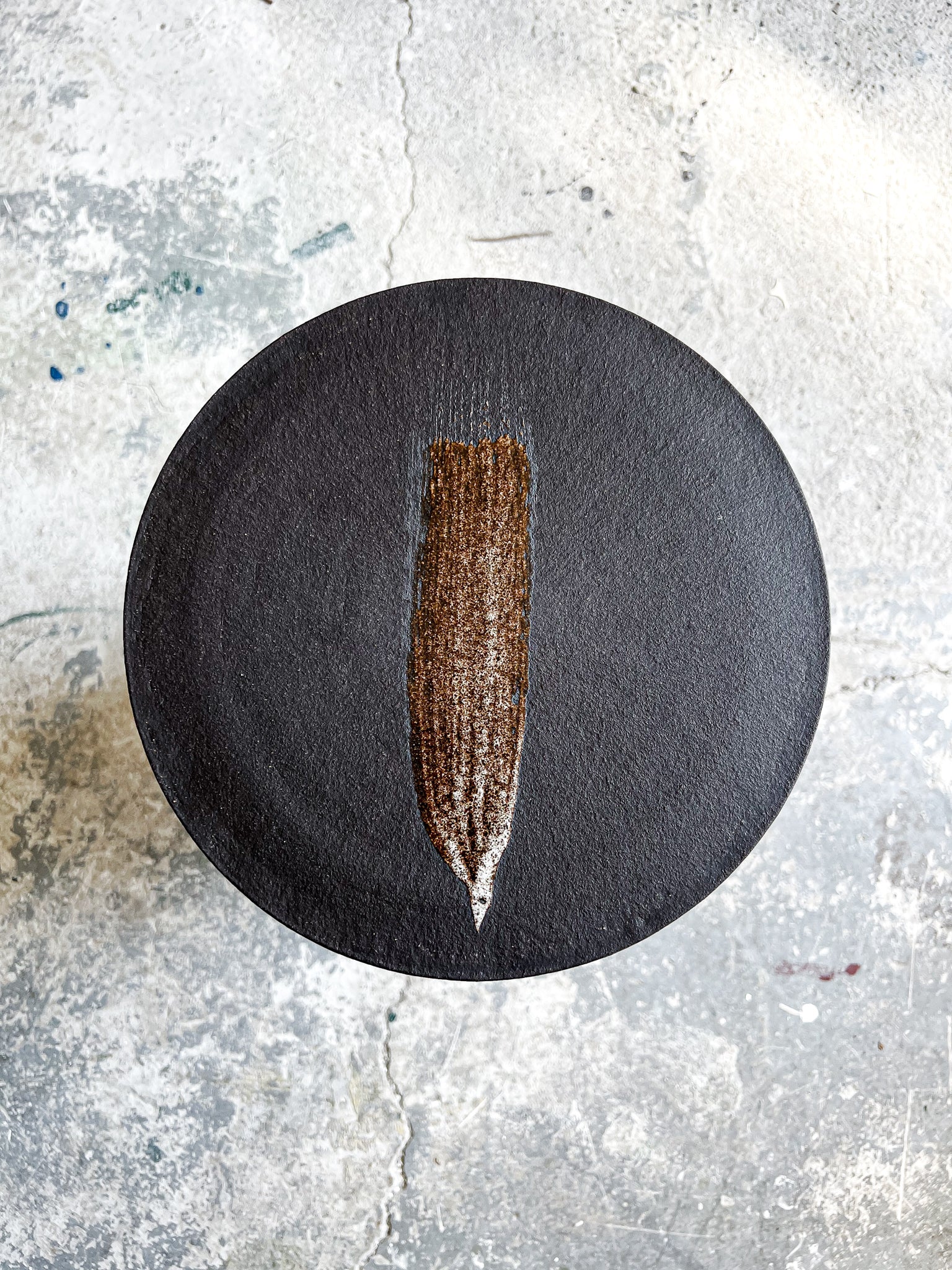 Servírovací plochý talíř s malbou