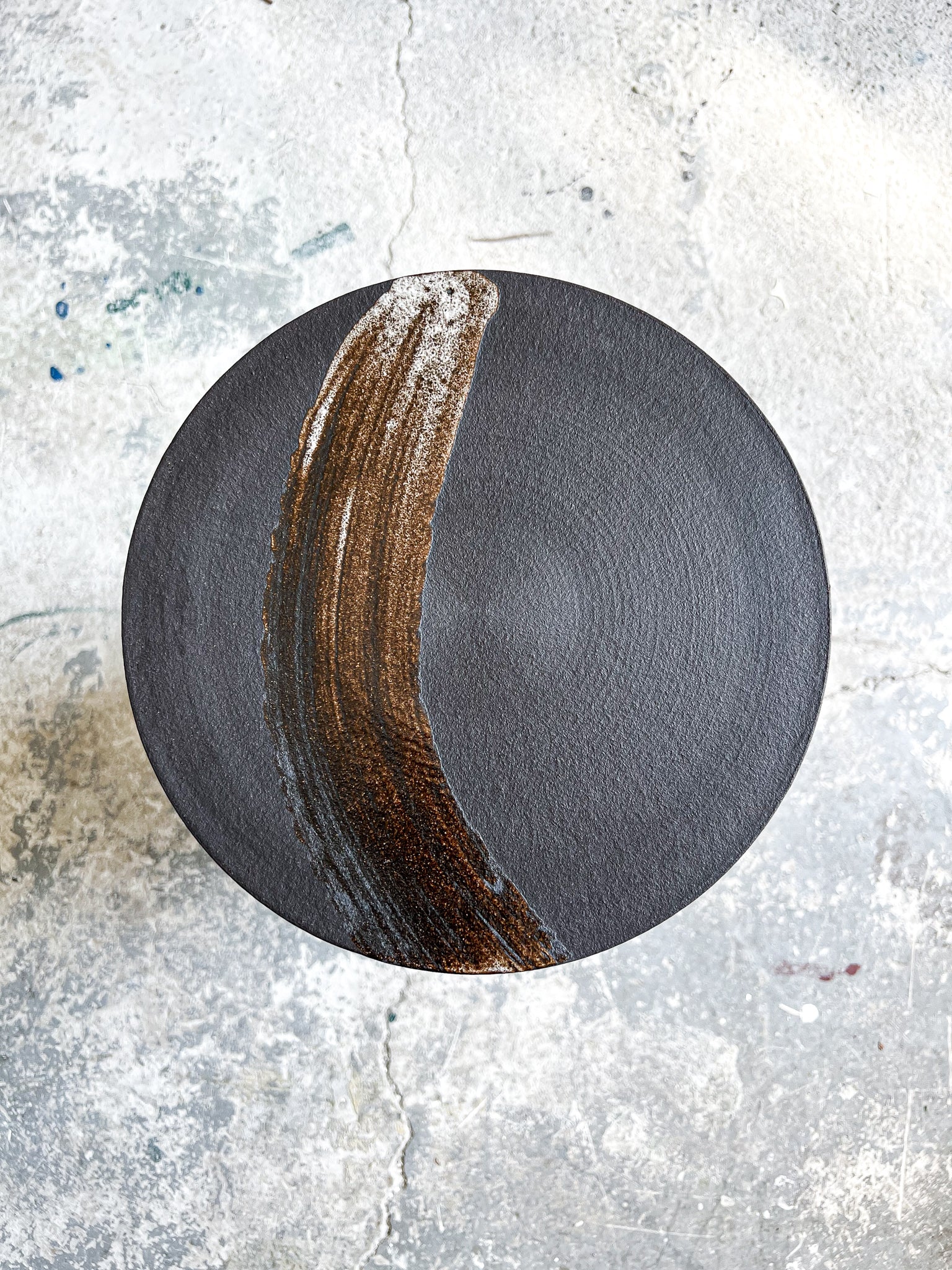 Servírovací plochý talíř s malbou