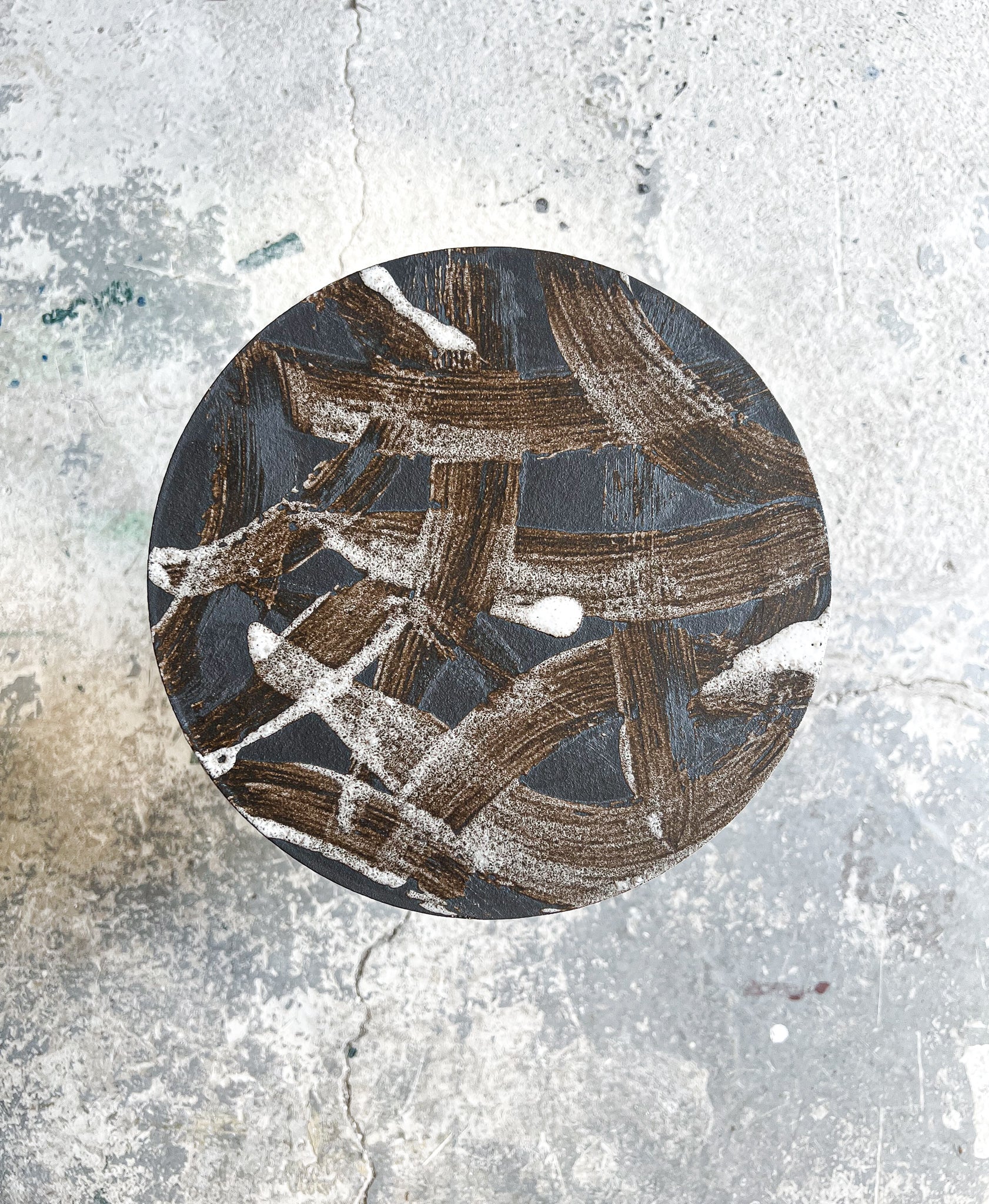 Servírovací plochý talíř s malbou